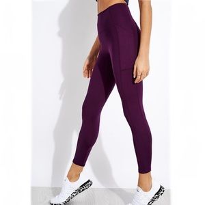 Girlfriend Collective Plum Compressive Pocket Legging M